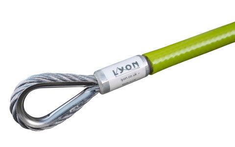 Lyon Galvanised Steel Wire Anchor Strop with clear plastic cover