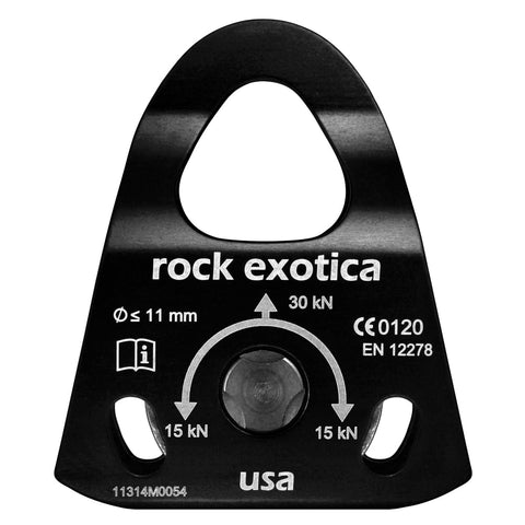Rock Exotica Mini Machined Single Pulley (Black)